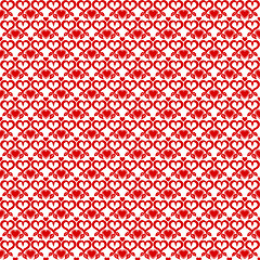 Image showing Seamless hearts pattern