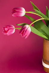 Image showing Bouquet of tulips