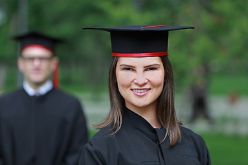 Image showing Portrait of a Young Woman in the Graduation Day