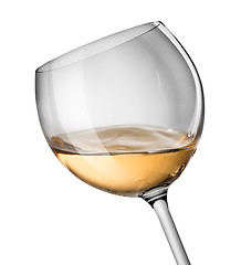 Image showing Wave in wine glass