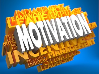 Image showing Motivation - Wordcloud Concept.