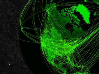 Image showing North America network