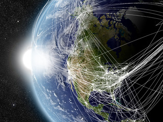 Image showing Network over North America