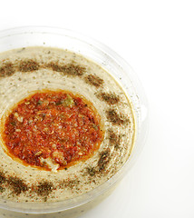 Image showing Bowl Of Hummus Dip