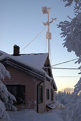 Image showing House with radioantenna