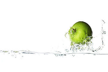 Image showing Surfing apple