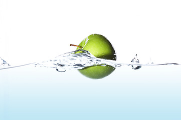 Image showing Surfing apple