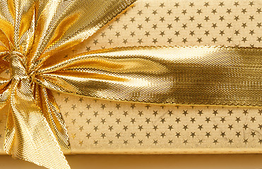 Image showing detail of golden ribbon 
