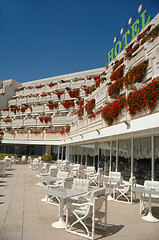 Image showing Tables and hotel