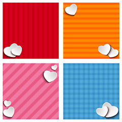 Image showing Valentines Day Set of Four Web Banners