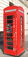 Image showing London telephone box