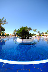 Image showing Swimming pool and clear sky