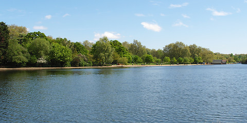 Image showing Serpentine lake, London