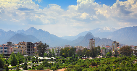 Image showing residential area in antalya city