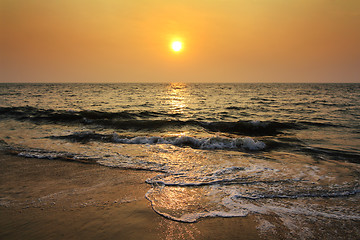 Image showing beautiful ocean sunset