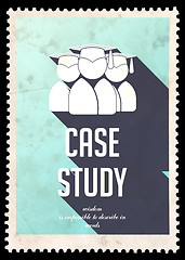 Image showing Case Study on Light Blue in Flat Design.