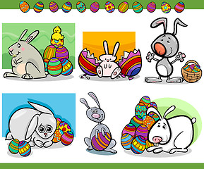 Image showing easter themes set cartoon illustration