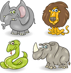 Image showing cute wild animals set