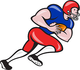 Image showing American Football Running Back Rushing