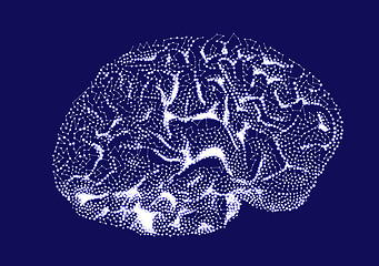 Image showing Brain impulses. Thinking prosess.
