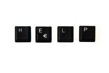 Image showing help - word from keyboard keys