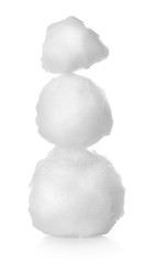 Image showing Balls of snow isolated