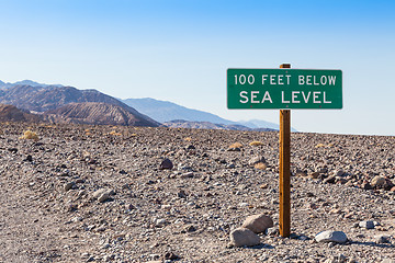 Image showing Below sea level