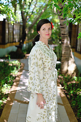 Image showing spa treatment at tropical resort