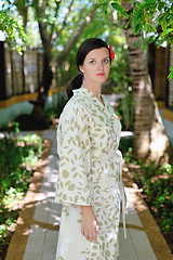 Image showing spa treatment at tropical resort