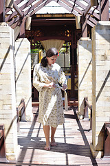 Image showing spa treatment at tropical resort