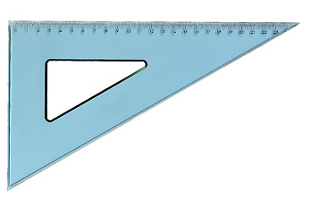 Image showing Set square triangle