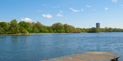 Image showing Serpentine lake, London