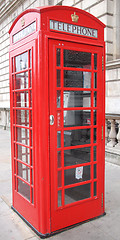 Image showing London telephone box