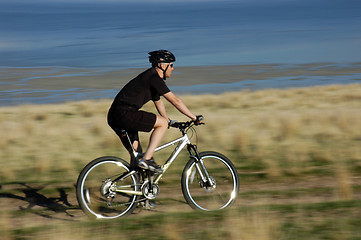 Image showing Biking blur