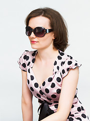 Image showing attractive girl in sunglasses