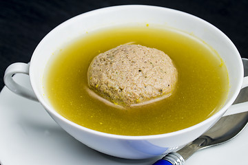 Image showing liver dumpling soup