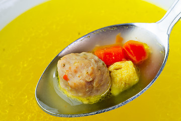 Image showing Chicken broth