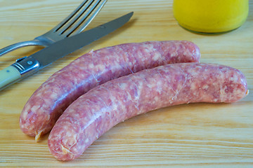 Image showing German sausage Bratwurst