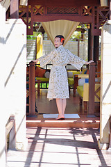 Image showing spa treatment at tropical resort