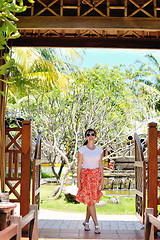 Image showing spa treatment at tropical resort