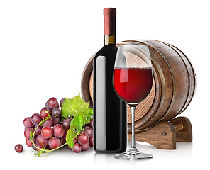 Image showing Grape and wine