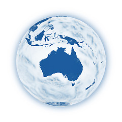 Image showing Australia on planet Earth