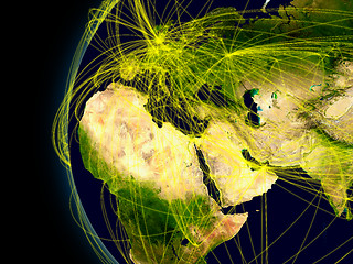 Image showing EMEA region connections