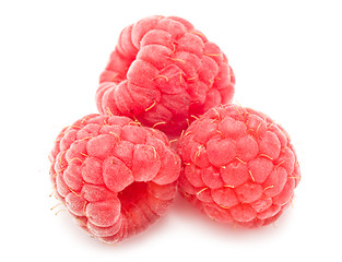 Image showing Fresh raspberries