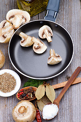 Image showing Cooking Mushrooms