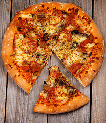 Image showing Pepperoni Pizza