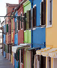 Image showing Burano houses