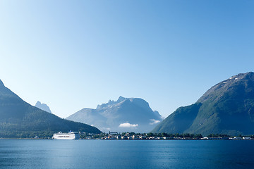 Image showing View of Andalsnes city, Norway