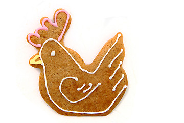 Image showing chicken as gingerbread cookie