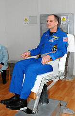 Image showing Don Pettit on Rotating Chair